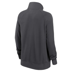 San Francisco 49ers Women's Premium Raglan Performance Half-Zip Sweatshirt Charcoal | Nike for Sale