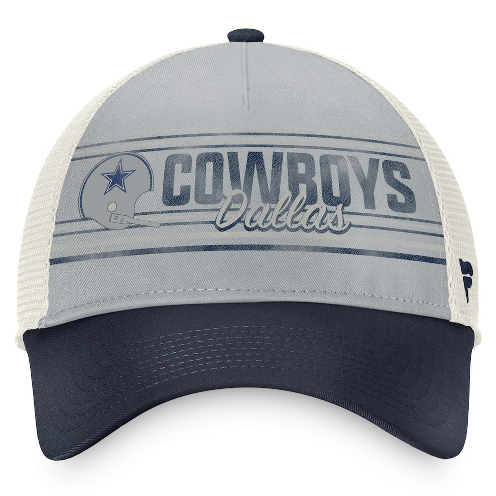 Dallas Cowboys True Classic Retro Trucker Snapback Hat Gray/Navy | Fanatics