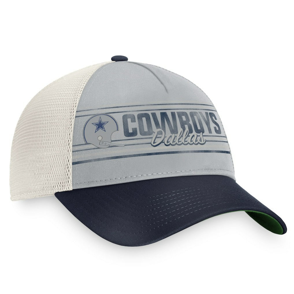 Dallas Cowboys True Classic Retro Trucker Snapback Hat Gray/Navy | Fanatics