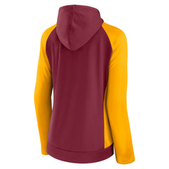 Washington Commanders Women's End Around Lightweight Raglan Full-Zip Hoodie Jacket Burgundy/Gold | Fanatics