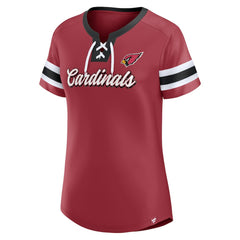 Arizona Cardinals Women's Original State Lace-Up T-Shirt Cardinal | Fanatics