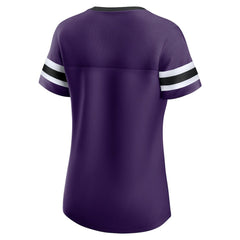 Baltimore Ravens Women's Original State Lace-Up T-Shirt Purple | Fanatics