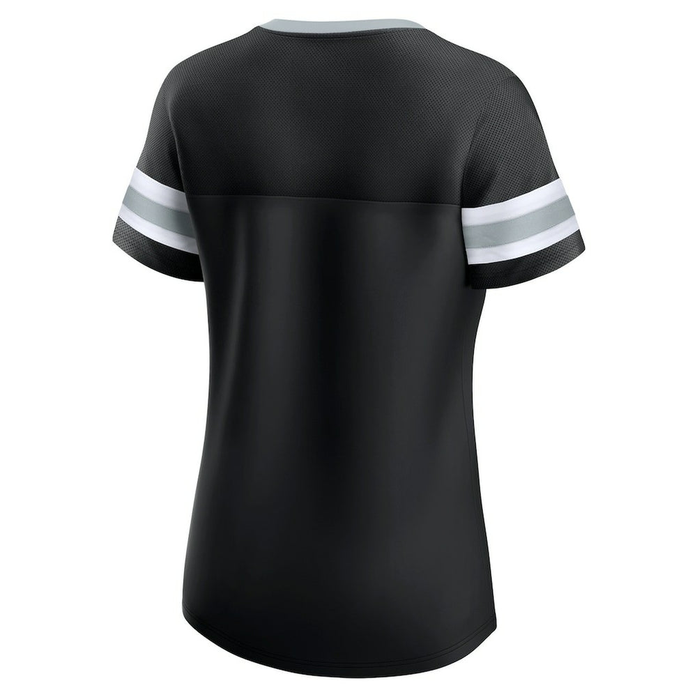 Las Vegas Raiders Women's Original State Lace-Up T-Shirt Black | Fanatics