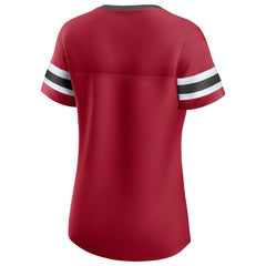Tampa Bay Buccaneers Women's Original State Lace-Up T-Shirt Red | Fanatics
