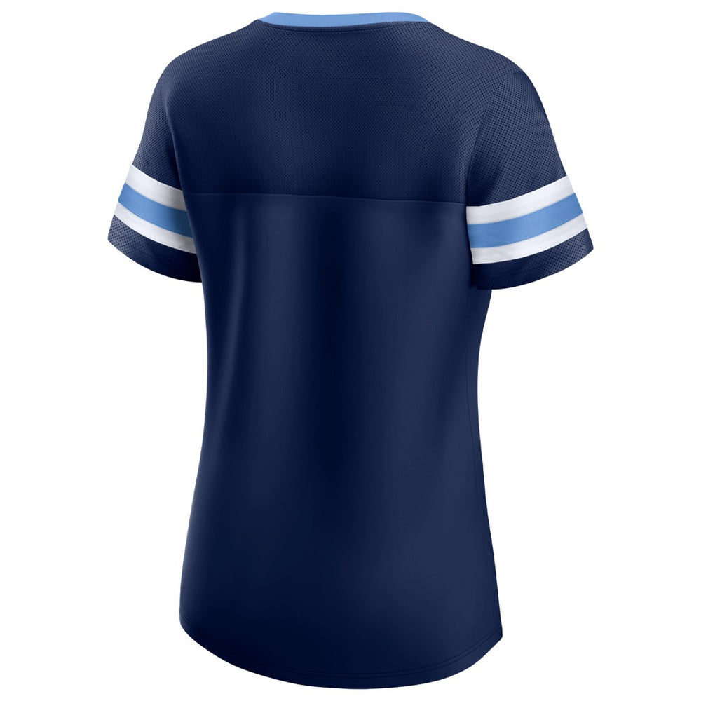 Tennessee Titans Women's Original State Lace-Up T-Shirt Navy | Fanatics