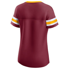 Washington Commanders Women's Original State Lace-Up T-Shirt Burgundy | Fanatics
