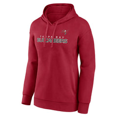 Tampa Bay Buccaneers Women's Iconic Cotton Fleece Checklist Pullover Hoodie Red | Fanatics