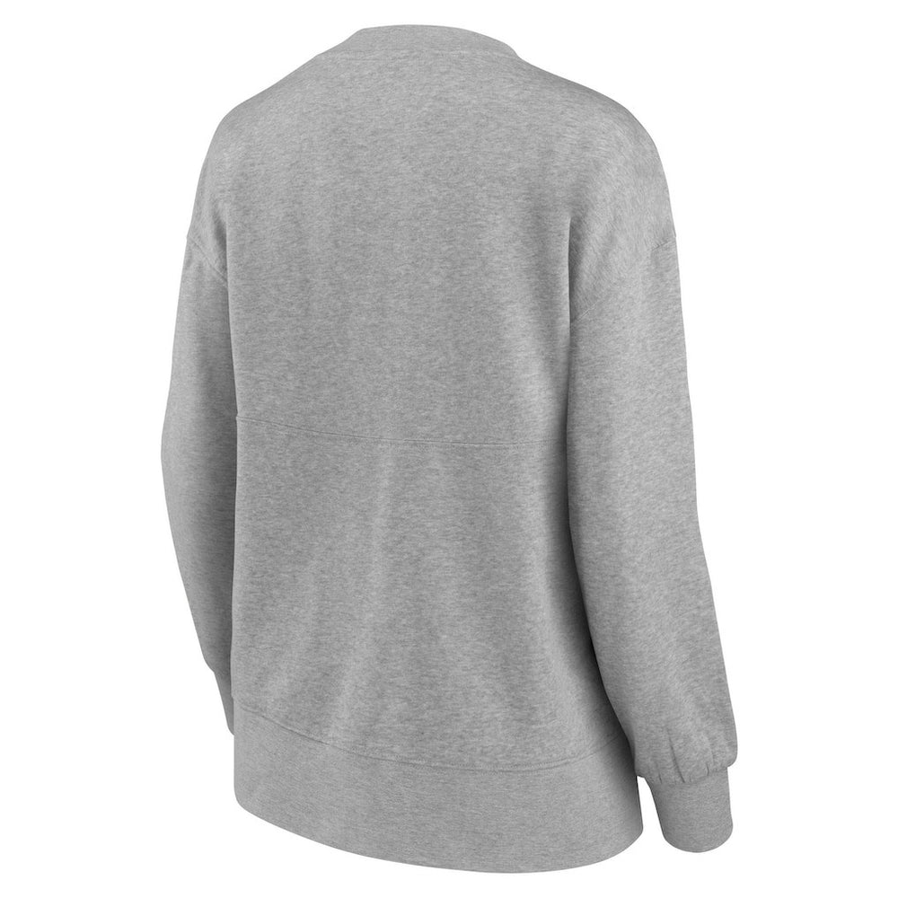 Los Angeles Rams Women's Jump Distribution Tri-Blend Pullover Sweatshirt Heathered Gray | Fanatics