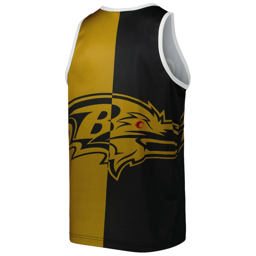 Ray Lewis Baltimore Ravens Retired Player Graphic Tank Top Black/Gold | Mitchell & Ness
