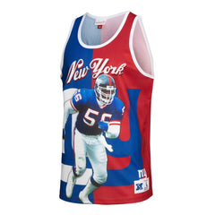 Lawrence Taylor New York Giants Retired Player Graphic Tank Top Royal/Red | Mitchell & Ness