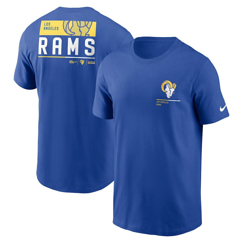 Los Angeles Rams Team Incline T-Shirt Royal | Nike for Sale
