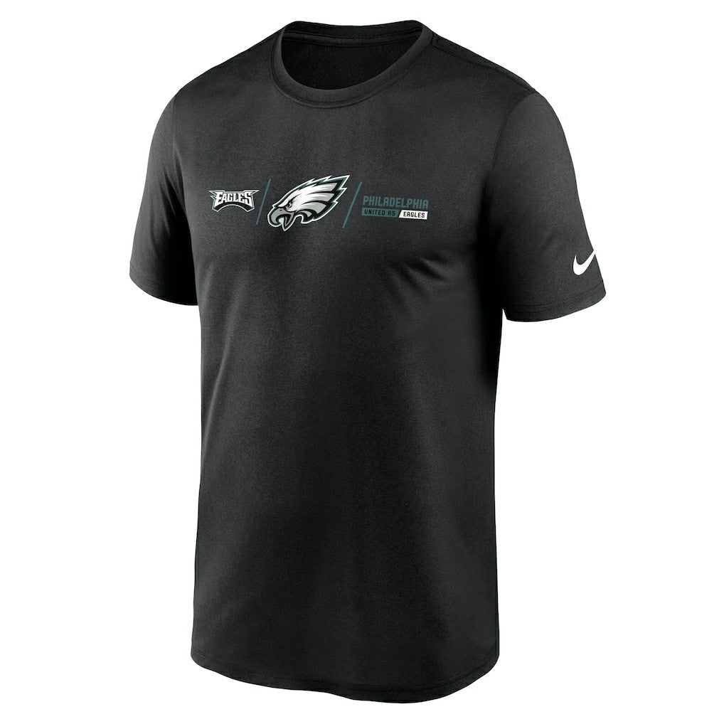 Philadelphia Eagles Horizontal Lockup Legend T-Shirt Black | Nike for Sale