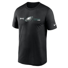 Philadelphia Eagles Horizontal Lockup Legend T-Shirt Black | Nike for Sale