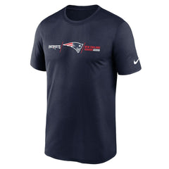 New England Patriots Horizontal Lockup Legend T-Shirt Navy | Nike for Sale