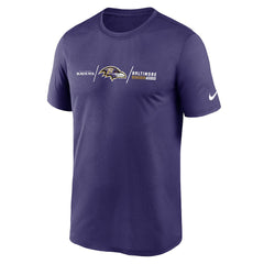 Baltimore Ravens Horizontal Lockup Legend T-Shirt Purple | Nike for Sale
