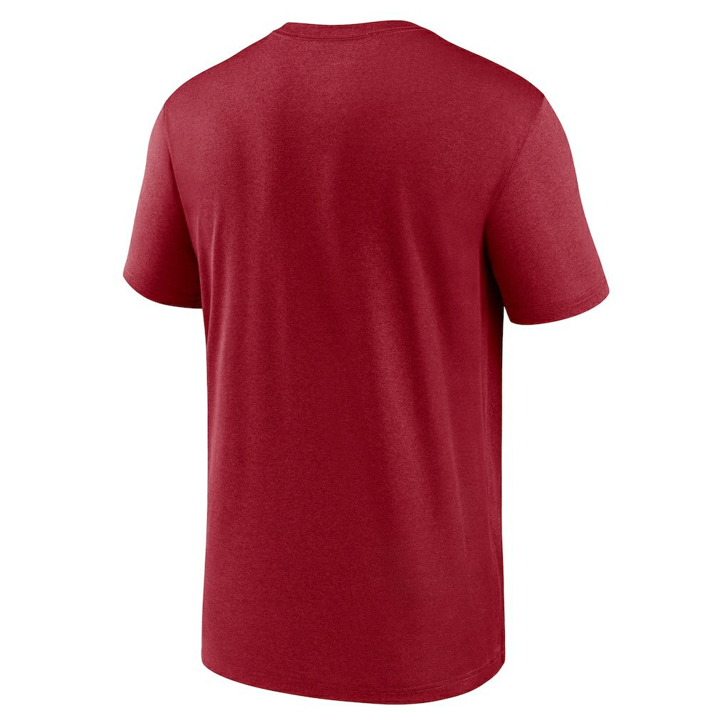 Arizona Cardinals Horizontal Lockup Legend Performance T-Shirt Cardinal | Nike for Sale