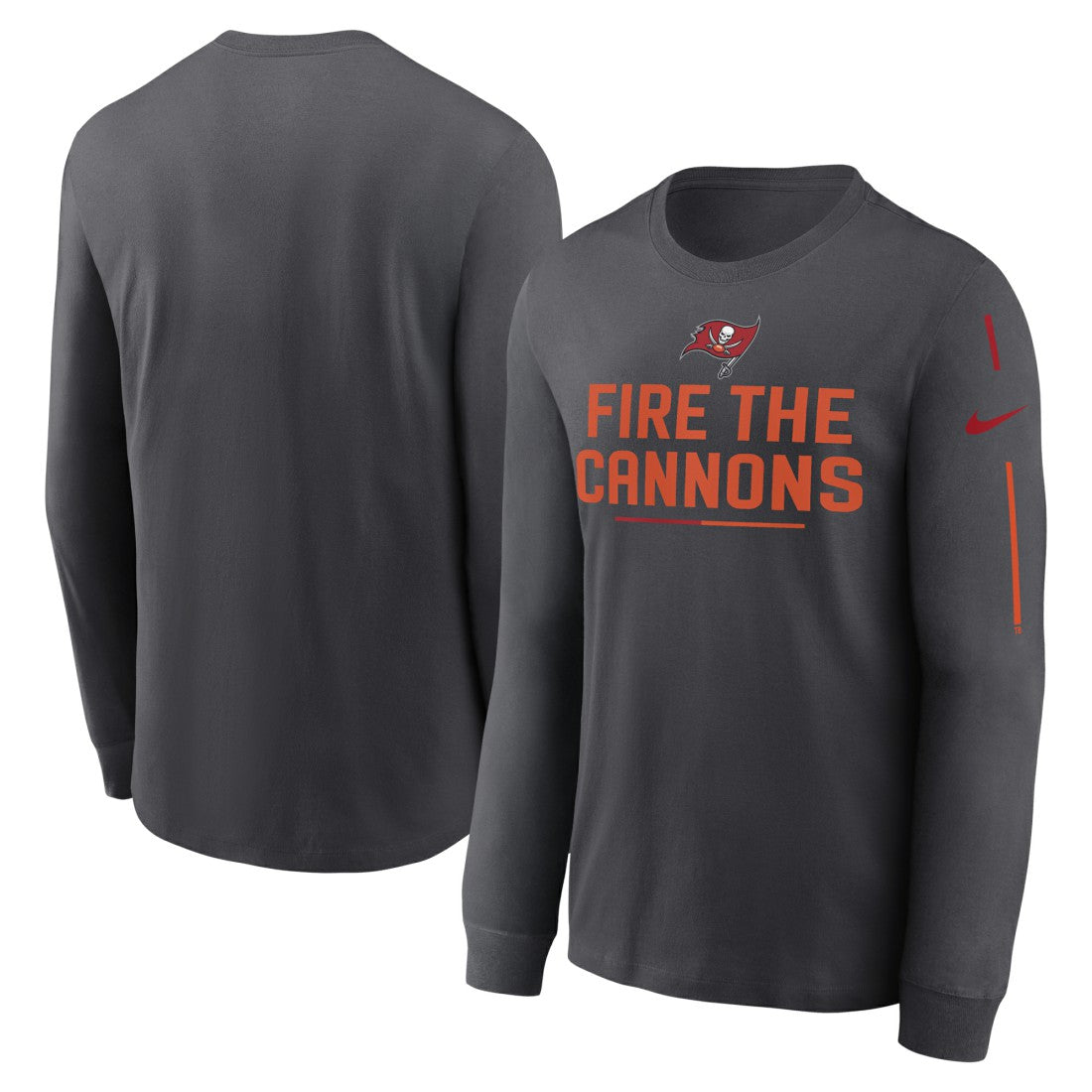 Tampa Bay Buccaneers Team Slogan Long Sleeve T-Shirt Anthracite | Nike for Sale