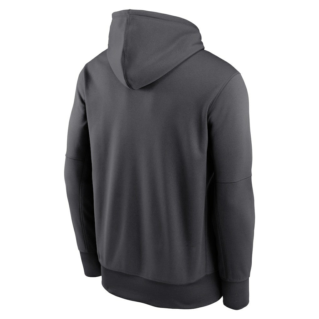 Seattle Seahawks Prime Logo Name Split Pullover Hoodie Anthracite | Nike for Sale