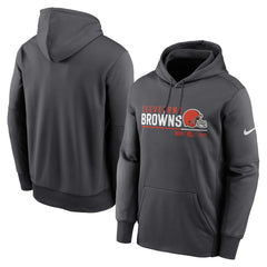 Cleveland Browns Prime Logo Name Split Pullover Hoodie Anthracite | Nike for Sale
