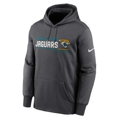 Jacksonville Jaguars Prime Logo Name Split Pullover Hoodie Anthracite | Nike for Sale