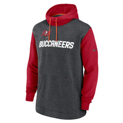Tampa Bay Buccaneers Surrey Legacy Pullover Hoodie Heathered Charcoal/Red | Nike for Sale