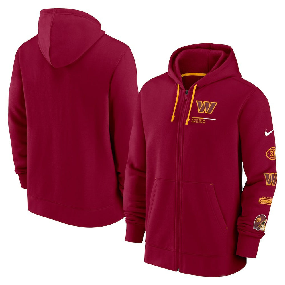 Washington Commanders Surrey Full-Zip Hoodie Burgundy | Nike for Sale