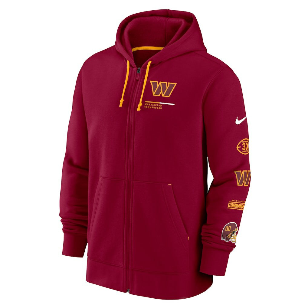 Washington Commanders Surrey Full-Zip Hoodie Burgundy | Nike for Sale