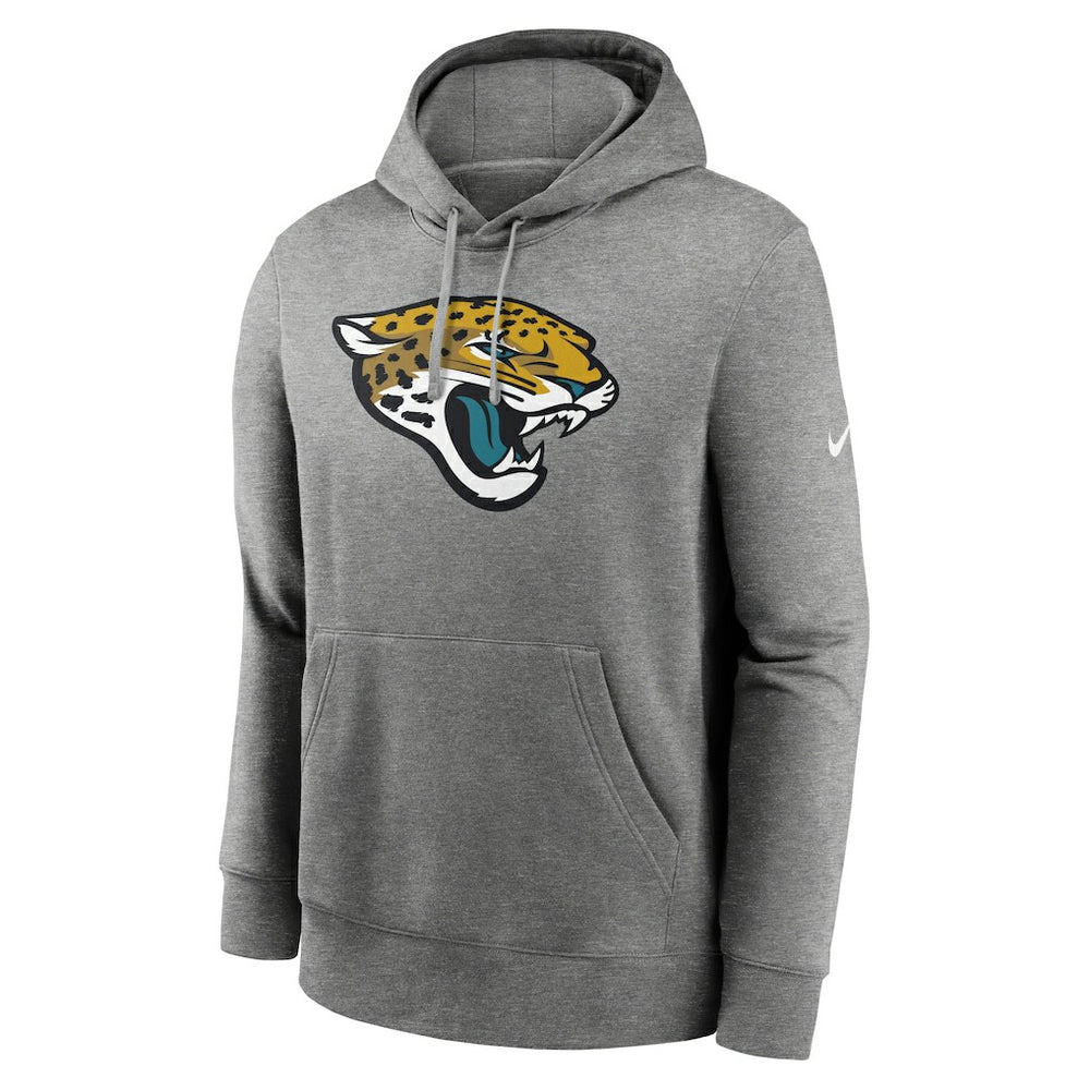 Jacksonville Jaguars Rewind Club Fleece Pullover Hoodie Heathered Gray | Nike for Sale