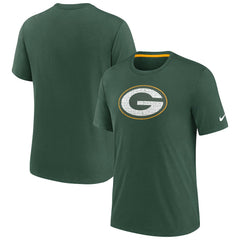 Green Bay Packers Rewind Playback Logo Tri-Blend T-Shirt Green | Nike for Sale