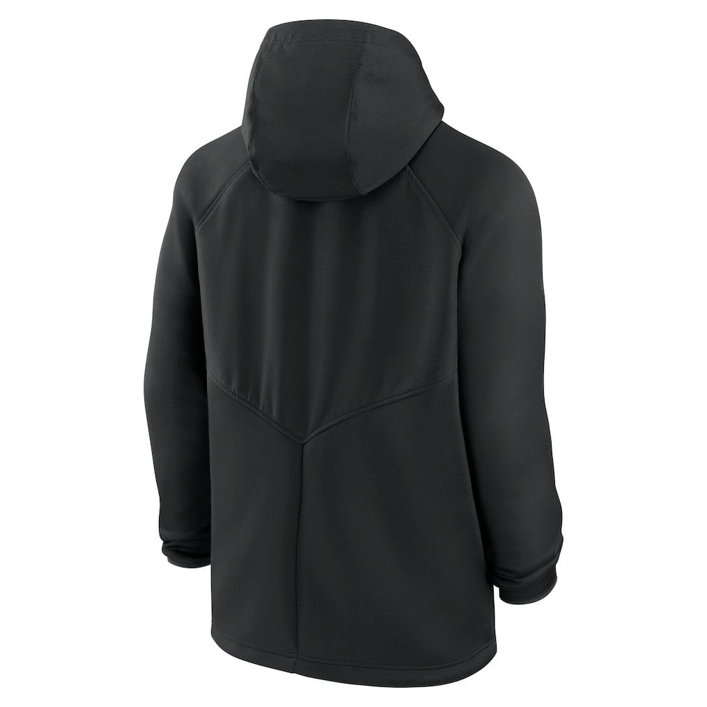 Kansas City Chiefs Spacer Raglan Performance Full-Zip Hoodie Black | Nike for Sale