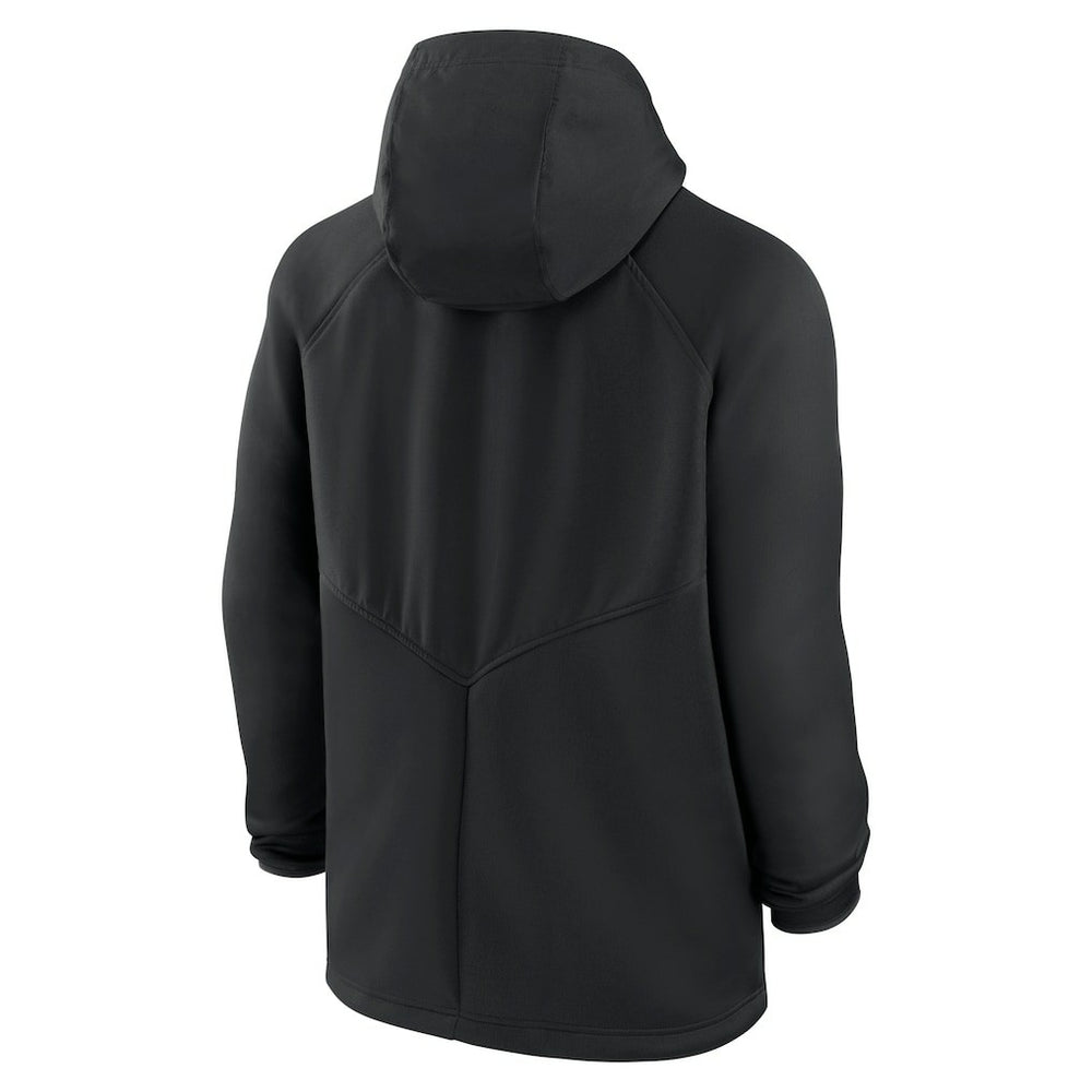 Kansas City Chiefs Spacer Raglan Performance Full-Zip Hoodie Black | Nike for Sale