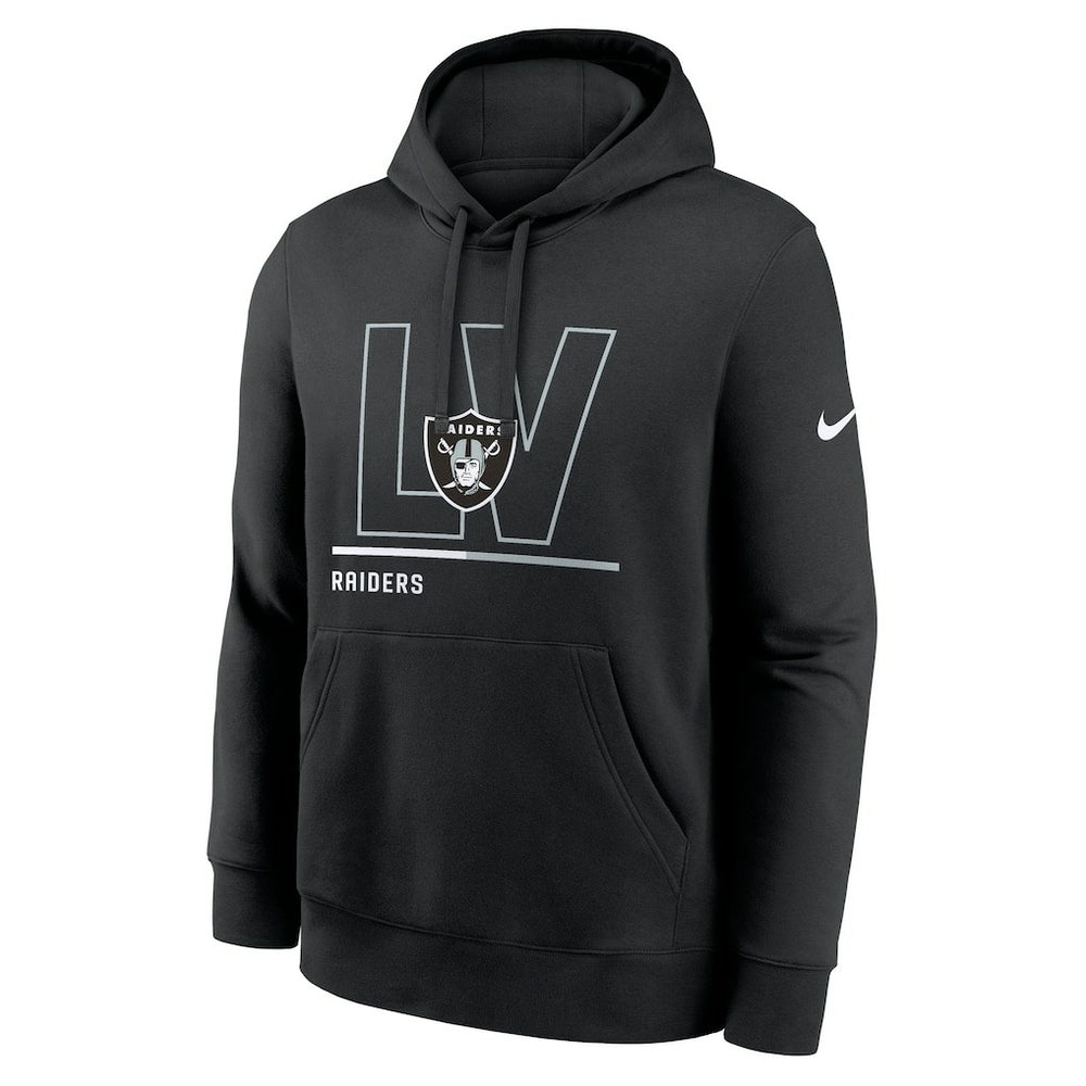 Las Vegas Raiders City Code Club Fleece Pullover Hoodie Black | Nike for Sale