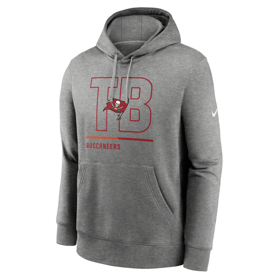 Tampa Bay Buccaneers City Code Club Fleece Pullover Hoodie Heathered Gray | Nike for Sale