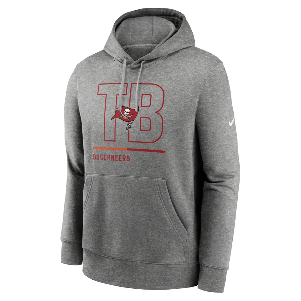 Tampa Bay Buccaneers City Code Club Fleece Pullover Hoodie Heathered Gray | Nike for Sale