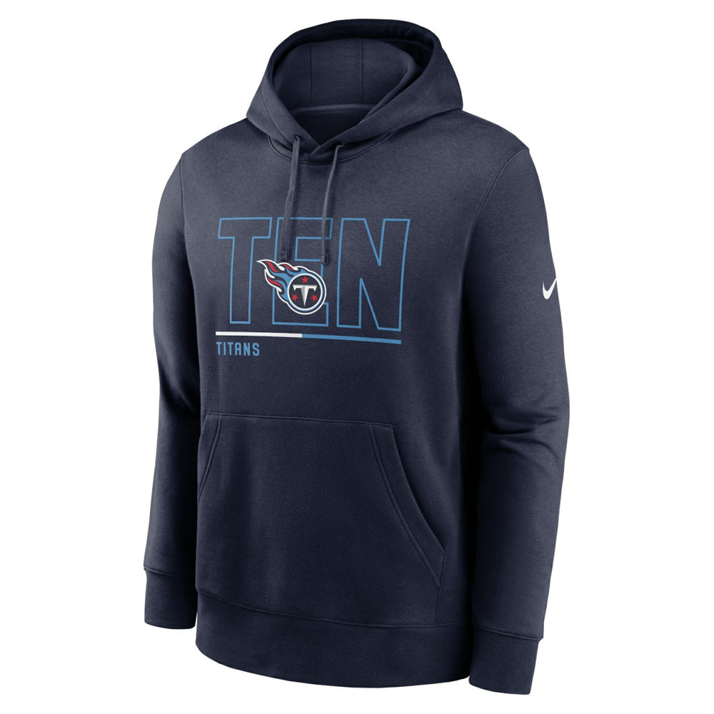 Tennessee Titans City Code Club Fleece Pullover Hoodie Navy | Nike for Sale