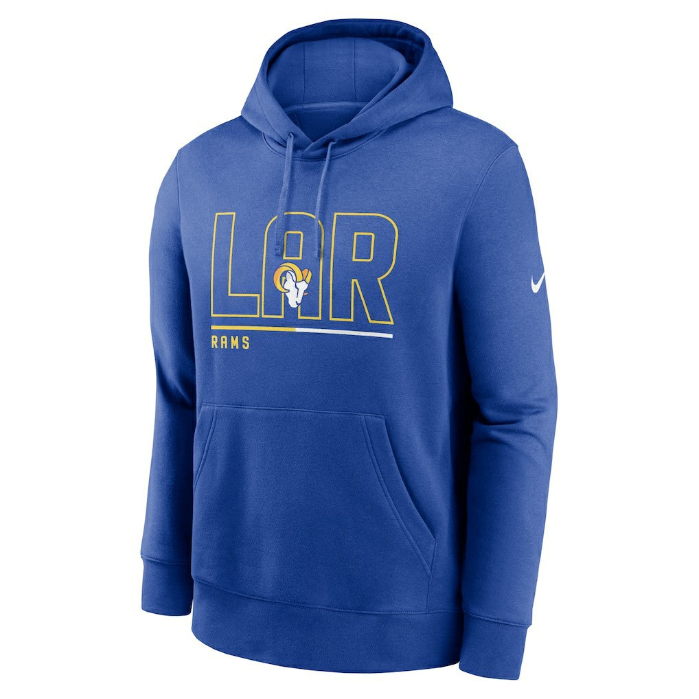 Los Angeles Rams City Code Club Fleece Pullover Hoodie Royal | Nike for Sale