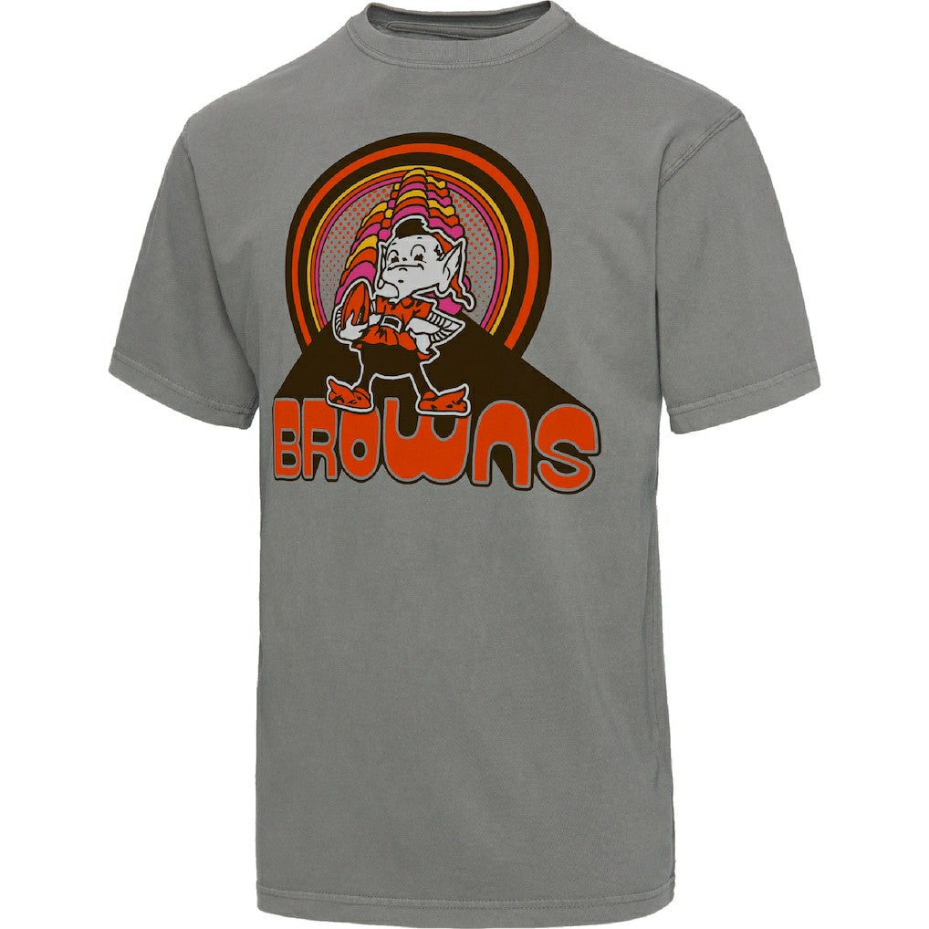 Cleveland Browns Junk Food Wonderland Infinity Vibe T-Shirt Graphite | NFL