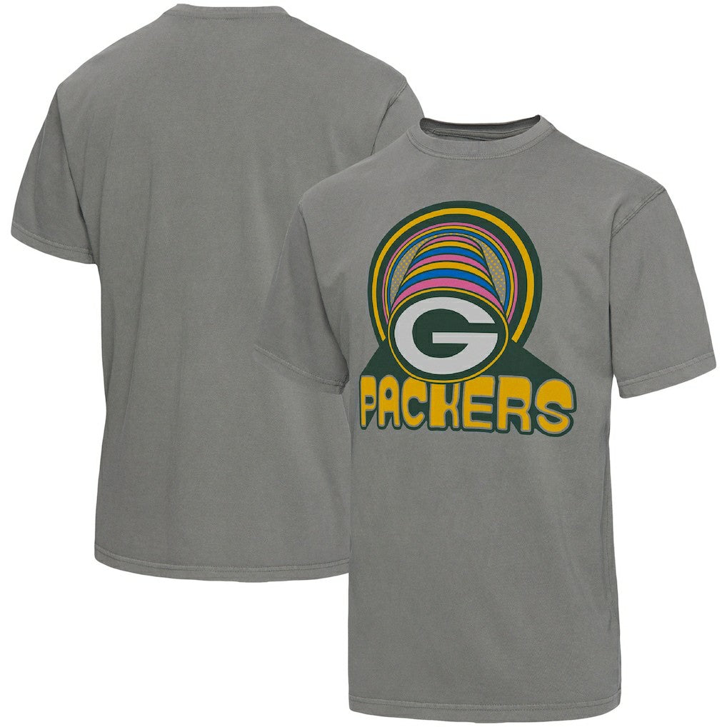 Green Bay Packers Junk Food Wonderland Infinity Vibe T-Shirt Graphite | NFL