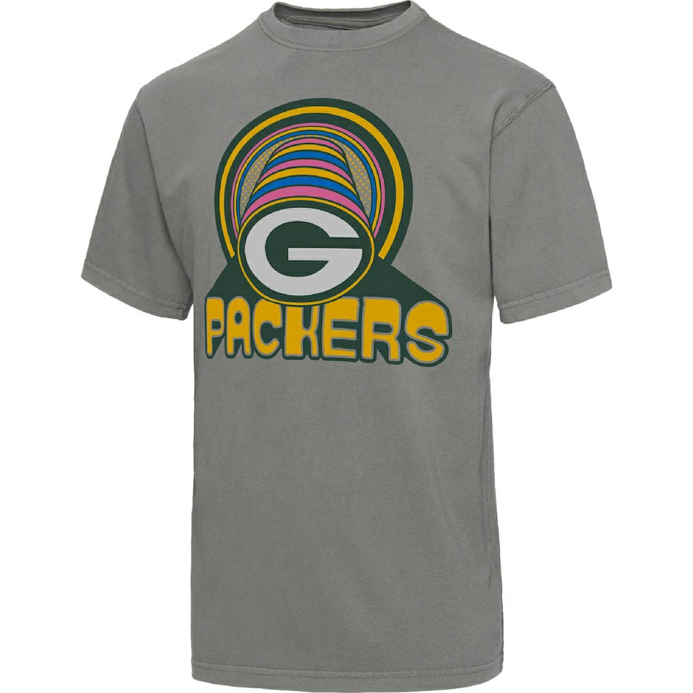 Green Bay Packers Junk Food Wonderland Infinity Vibe T-Shirt Graphite | NFL
