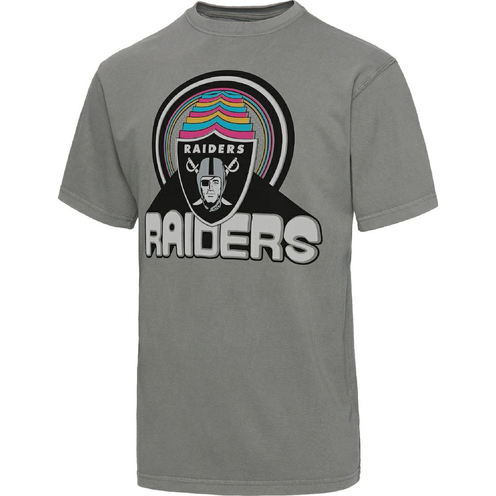 Las Vegas Raiders Junk Food Wonderland Infinity Vibe T-Shirt Graphite | NFL