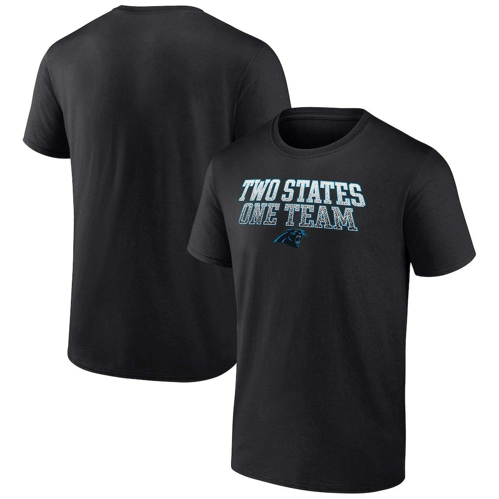 Carolina Panthers Big & Tall Two States One Team Statement T-Shirt Black | Fanatics
