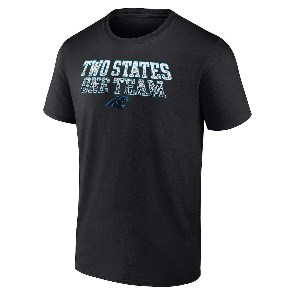 Carolina Panthers Big & Tall Two States One Team Statement T-Shirt Black | Fanatics