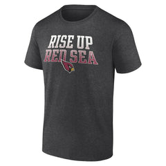 Arizona Cardinals Big & Tall Rise Up Red Sea Statement T-Shirt Heathered Charcoal | Fanatics