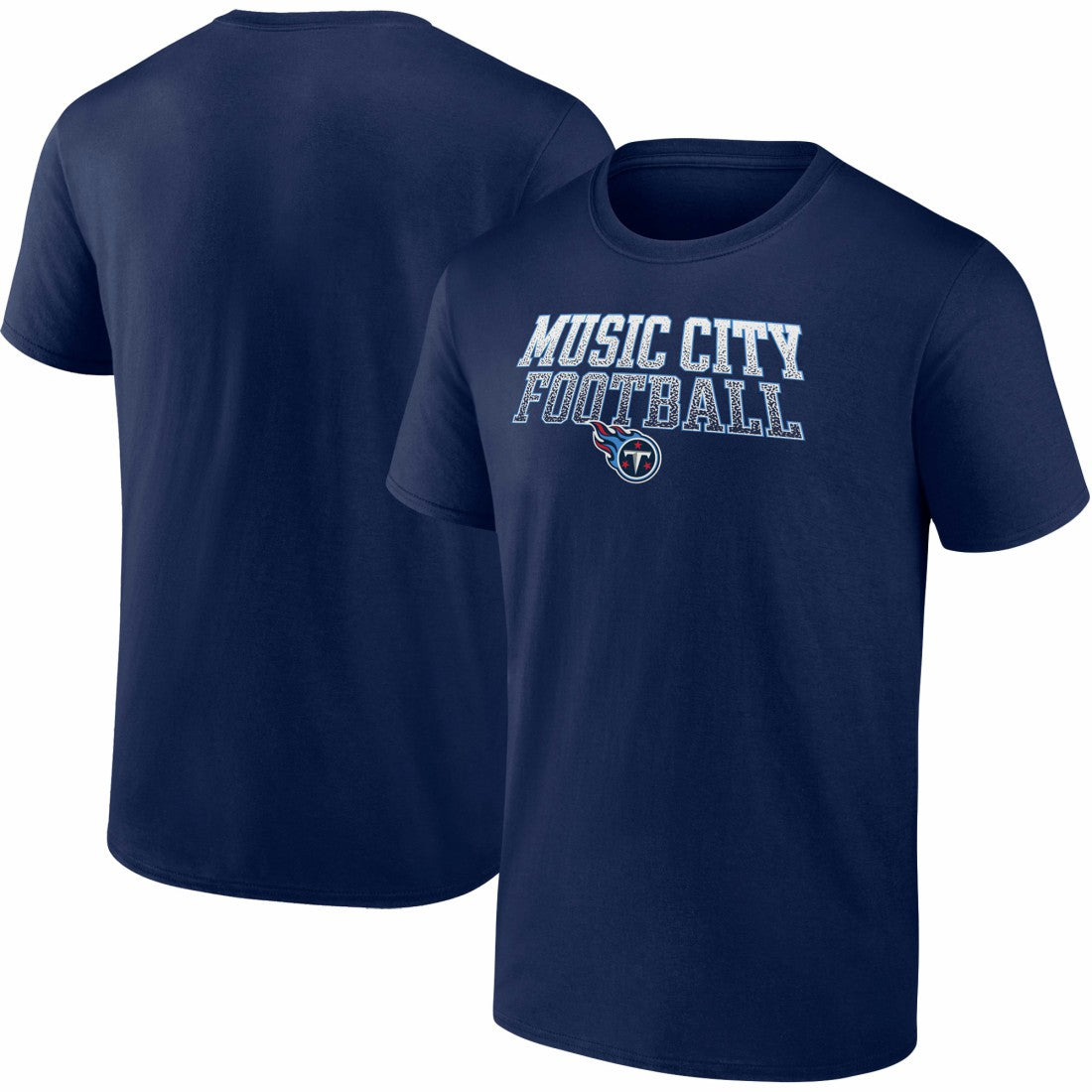 Tennessee Titans Big & Tall Music City Football Statement T-Shirt Navy | Fanatics