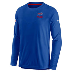 Buffalo Bills Sideline Lockup Performance Pullover Sweatshirt Royal | Nike for Sale
