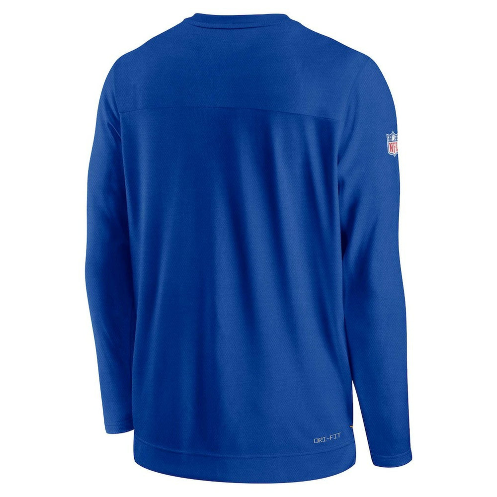Buffalo Bills Sideline Lockup Performance Pullover Sweatshirt Royal | Nike for Sale