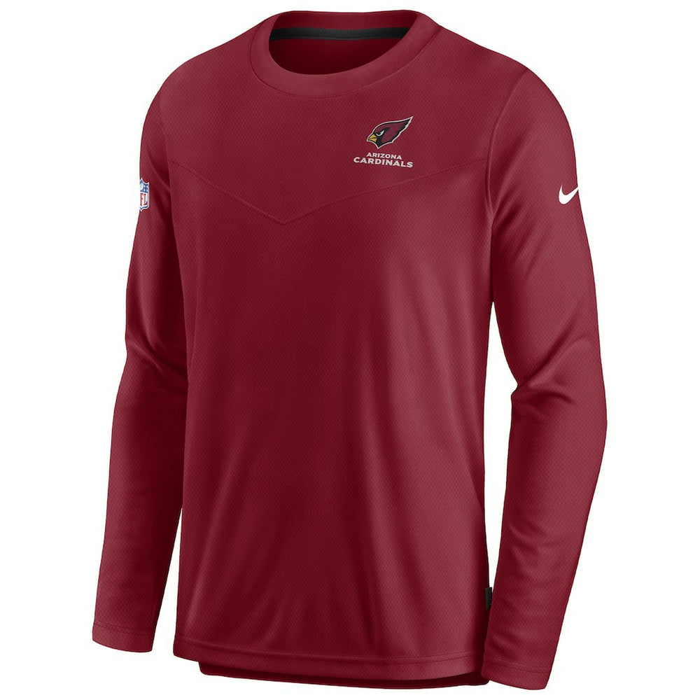 Arizona Cardinals Sideline Lockup Performance Pullover Sweatshirt Cardinal | Nike for Sale