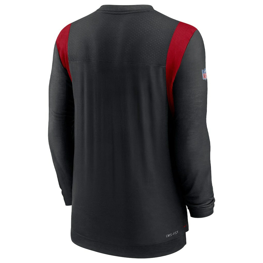 Atlanta Falcons Sideline Tonal Logo Performance Player Long Sleeve T-Shirt Black | Nike for Sale