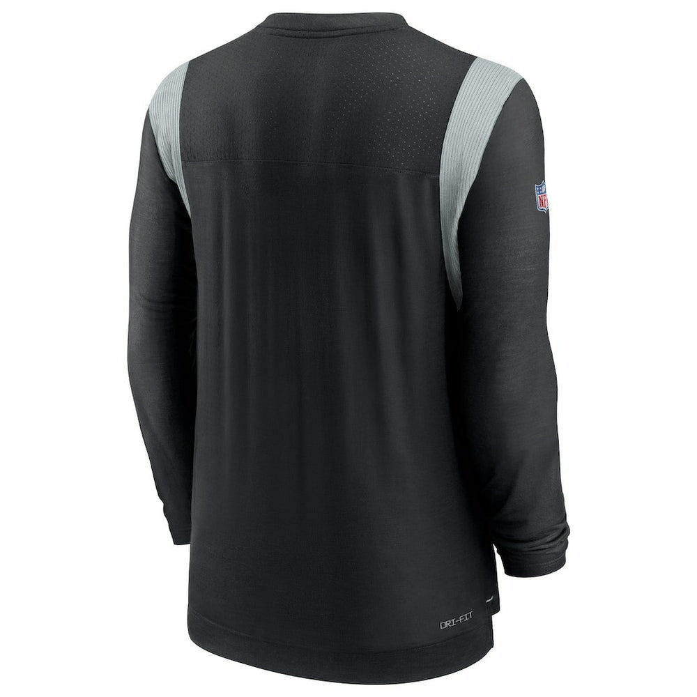 Las Vegas Raiders Sideline Tonal Logo Performance Player Long Sleeve T-Shirt Black | Nike for Sale