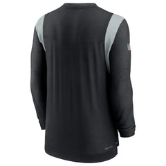 Las Vegas Raiders Sideline Tonal Logo Performance Player Long Sleeve T-Shirt Black | Nike for Sale
